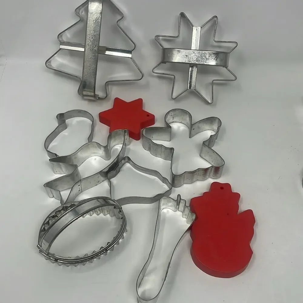 Huge lot of metal cookie cutters